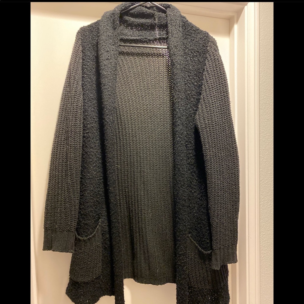 Black Knit Cardigan